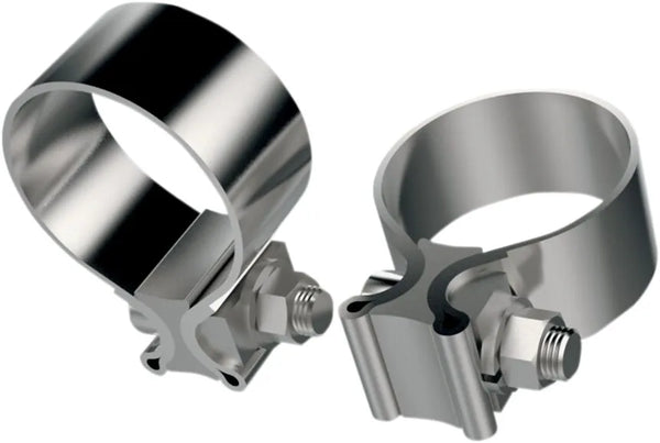 Khromewerks Stainless Steel Muffler Clamps. "1-3/4"