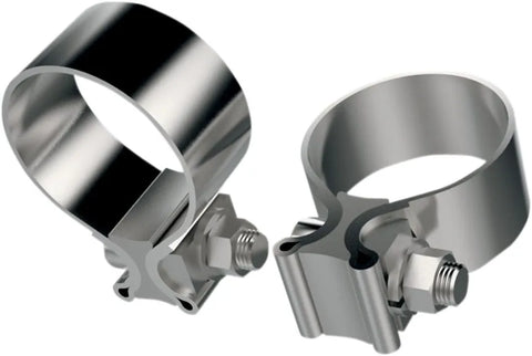 Khromewerks Stainless Steel Muffler Clamps. "1-3/4"