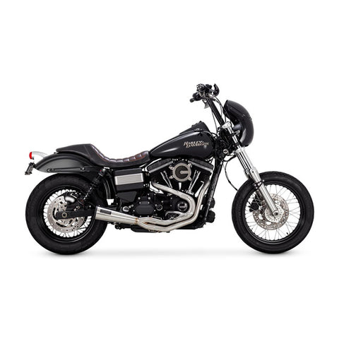 Vance & Hines, stainless 2-1 Upsweep exhaust. 91-17 HD Dyna.