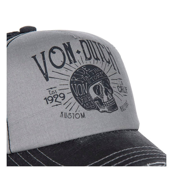 VON DUTCH BASEBALL CAP CREW1B GREY