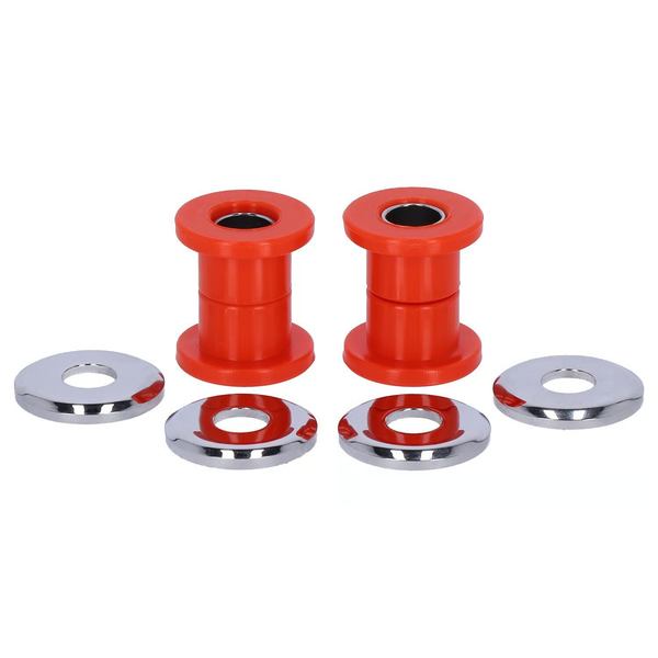 Handlebar damper kit, red polyurethane. HD 83-25 FLT/Touring, 18-25 Softail, 09-25 trikes.