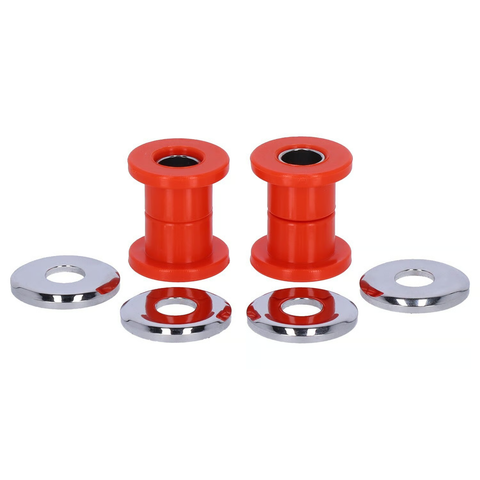 Handlebar damper kit, red polyurethane. HD 83-25 FLT/Touring, 18-25 Softail, 09-25 trikes.