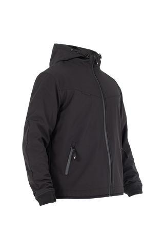 JOHN DOE HETTEJAKKE. XTM Hoodie V3 Softshell Rip Stop Black.
