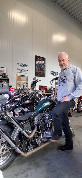 C&G Motorcycles. Hettegenser. Grå.
