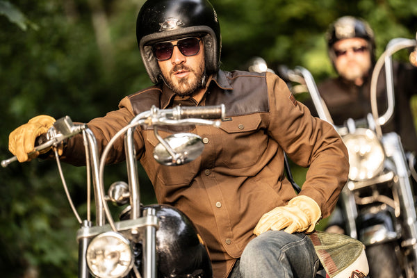 ROKKER BOZEMAN RIDER SHIRT. BROWN OR BLACK.