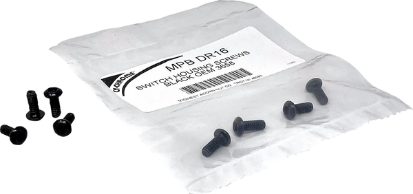 Switch Housing Screw Kit. HD 96-17 Softail, Dyna, 96-07 FLT/Touring, 96-22 XL Sportster, 02-17 V-Rod.