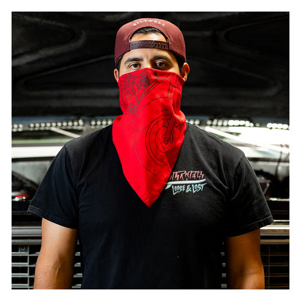 Biltwell Pan bandana red