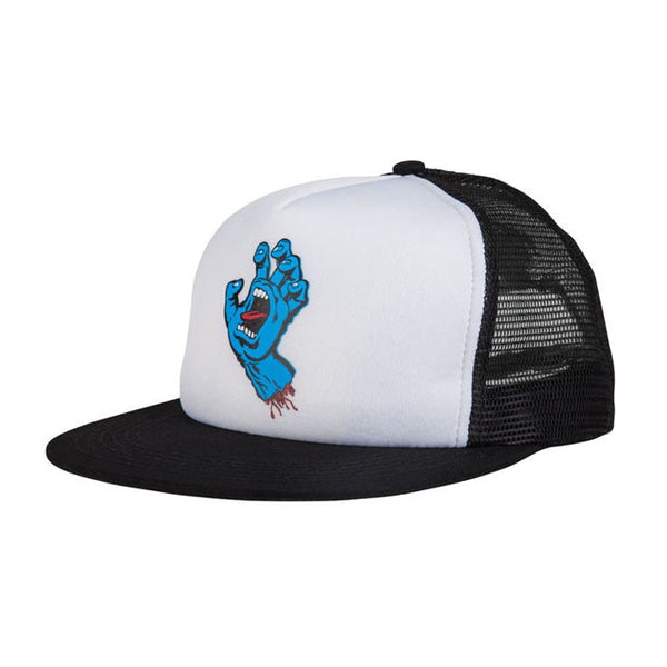 Santa Cruz hand mesh back cap white/black or all black.