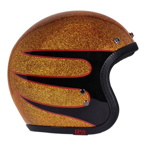 13 1/2 Skull bucket helmet Superior metal flake