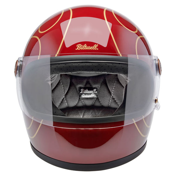 Biltwell Gringo S helmet Garnet Red Flames