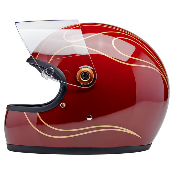 Biltwell Gringo S helmet Garnet Red Flames