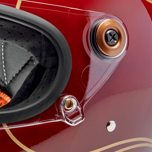 Biltwell Gringo S helmet Garnet Red Flames
