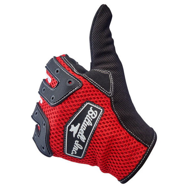 BILTWELL ANZA GLOVES. BLACK OUT - ORANGE/BLACK -RED/BLACK
