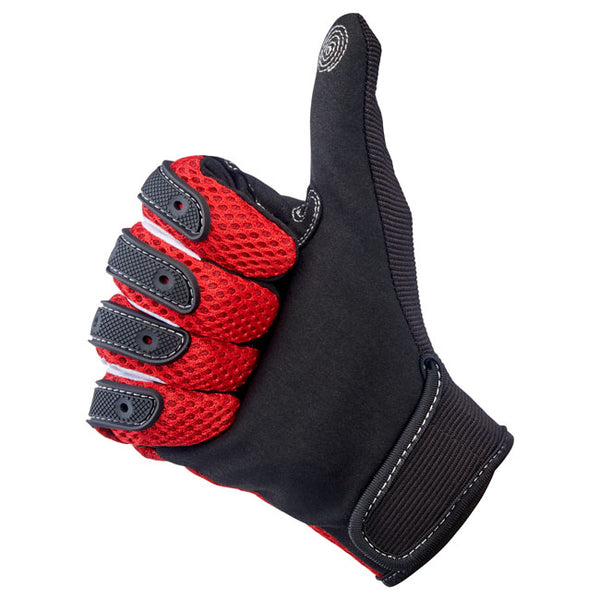 BILTWELL ANZA GLOVES. BLACK OUT - ORANGE/BLACK -RED/BLACK