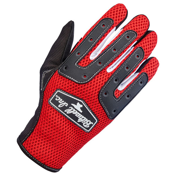BILTWELL ANZA GLOVES. BLACK OUT - ORANGE/BLACK -RED/BLACK