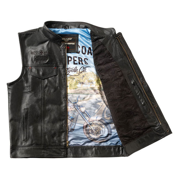 WEST COAST CHOPPERS-13 1/2 DOMINATOR LEATHER RIDING VEST