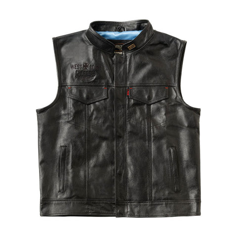 WEST COAST CHOPPERS-13 1/2 DOMINATOR LEATHER RIDING VEST