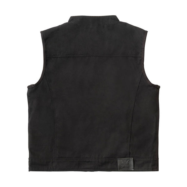 WEST COAST CHOPPERS-13 1/2 DOMINATOR BLACK CANVAS RIDING VEST