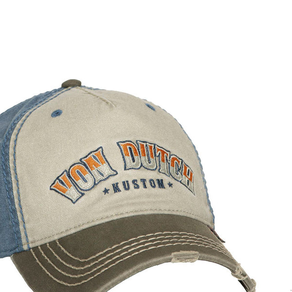 Von Dutch Retro Skull cap blue/green
