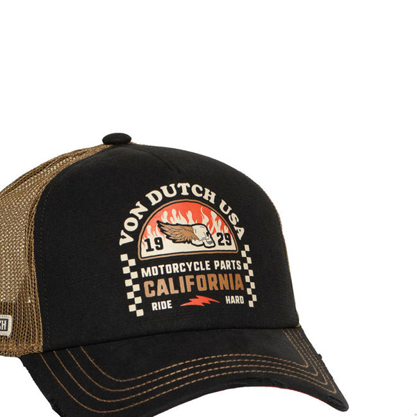 Von Dutch Crew Fire Head cap black