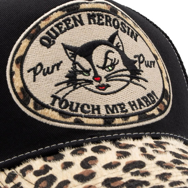 Queen Kerosin Touch me hard cap leopard wash
