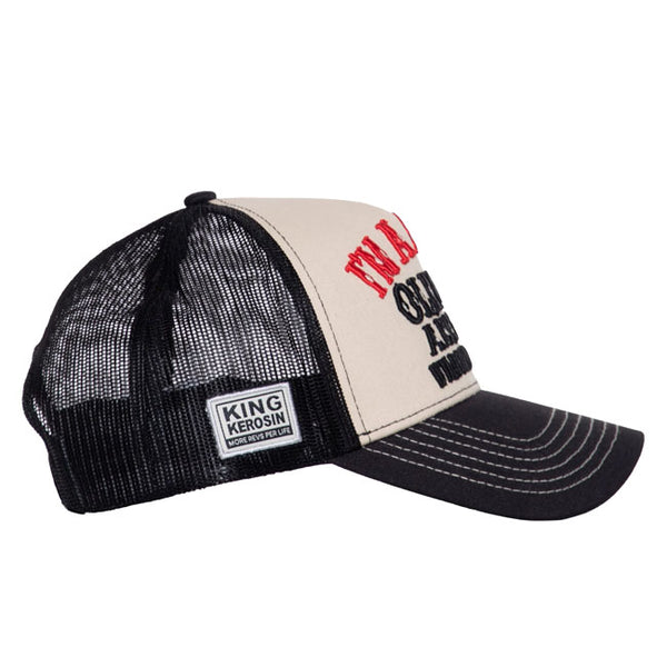 King Kerosin I'm a dirty old man cap black&offwhite
