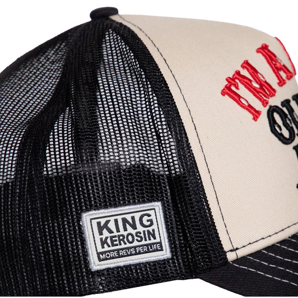 King Kerosin I'm a dirty old man cap black&offwhite