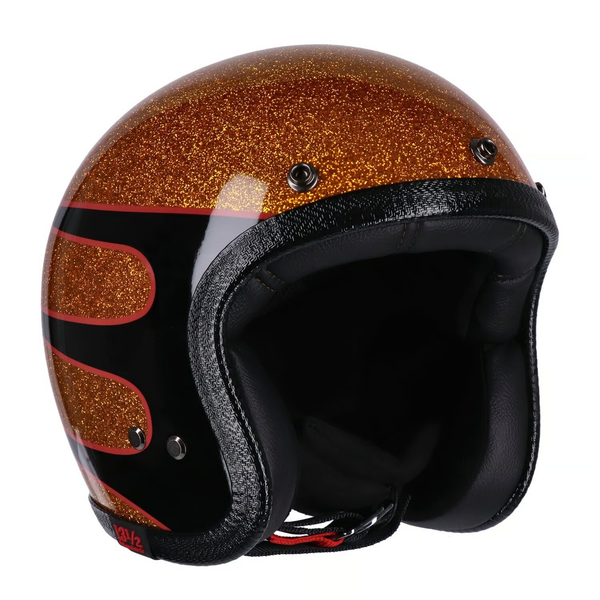 13 1/2 Skull bucket helmet Superior metal flake