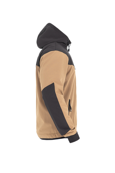 JOHN DOE HETTEJAKKE. XTM Hoodie V3 Softshell Rip Stop Desert/Black.