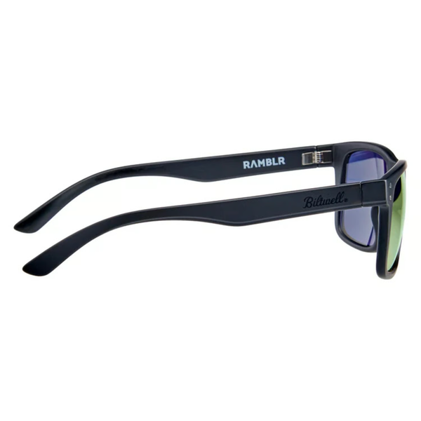 Biltwell Ramblr sunglasses. Grey smoke-Red mirror.