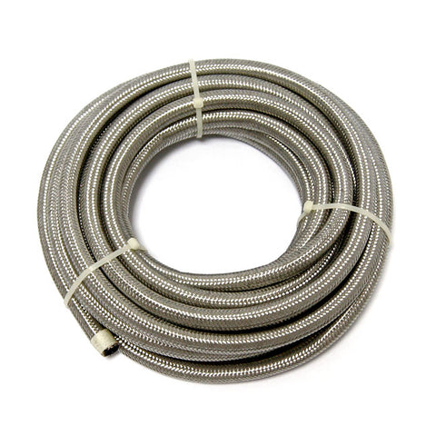 MCS. Braided hose. Stainless clear. "1/4-5/16-3/8"