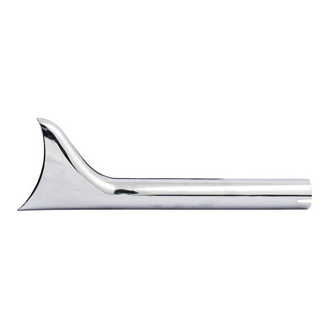 Slip-on Fishtail exhaust extension "18" long chrome