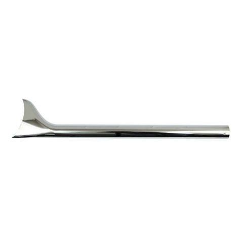 Slip-on Fishtail exhaust extension "30" long chrome