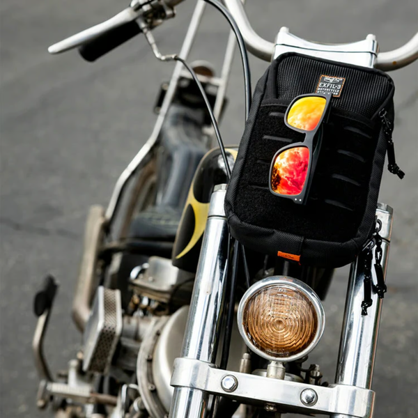 Biltwell Ramblr sunglasses. Grey smoke-Red mirror.