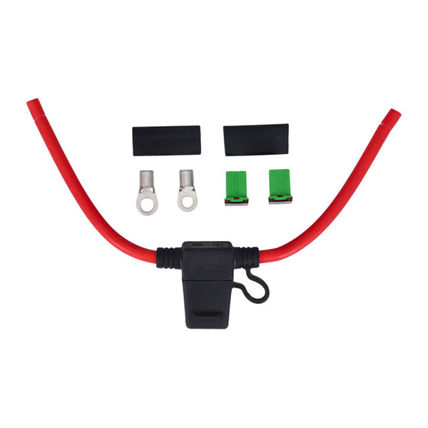 Motogadget, mo.unit battery cable with 40A fuse.