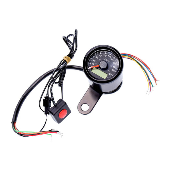 STOKER, ELECTRONIC SPEEDOMETER WITH INDICATOR LIGHTS. 48MM