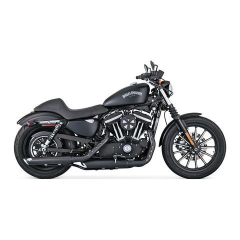 VANCE & HINES, TWIN SLASH 3" SLIP-ON PCX MUFFLERS. HD XL 14-22.