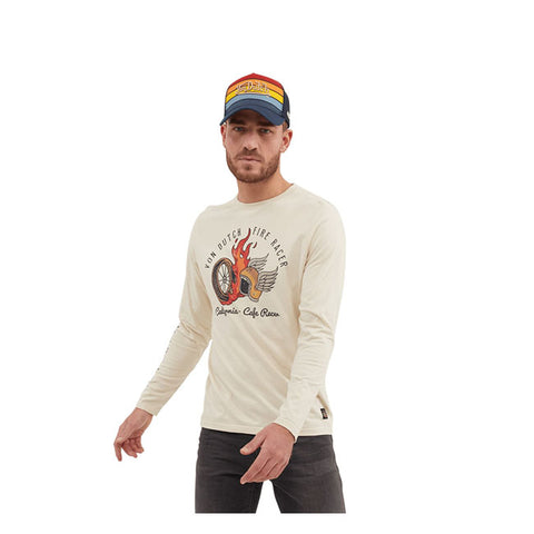 VON DUTCH FIRE LONGSLEEVE CRÈME
