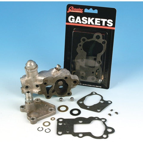 James, oil pump gasket & seal kit. Pan/Early Shovel