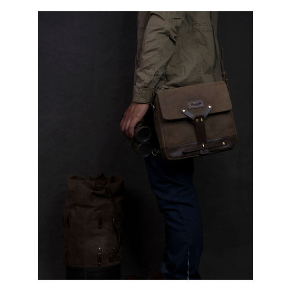 TRIP MACHINE MESSENGER BAG TOBACCO BROWN