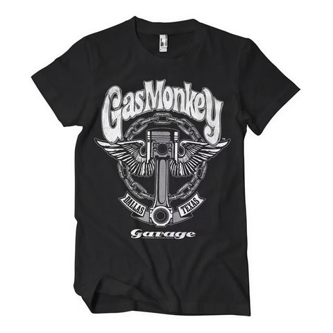 GMG Garage Big piston t-shirt black