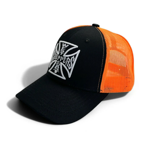 WEST COAST CHOPPERS BASEBALL CAP ORANGE/BLACK