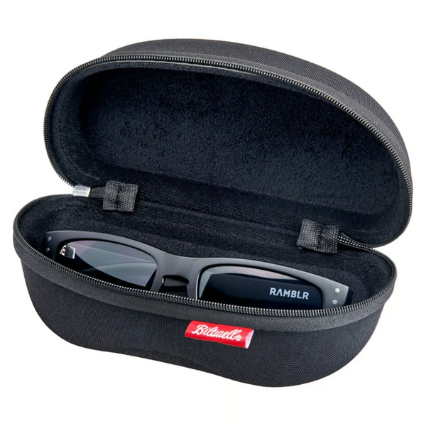 Biltwell Ramblr sunglasses. Grey smoke-Red mirror.