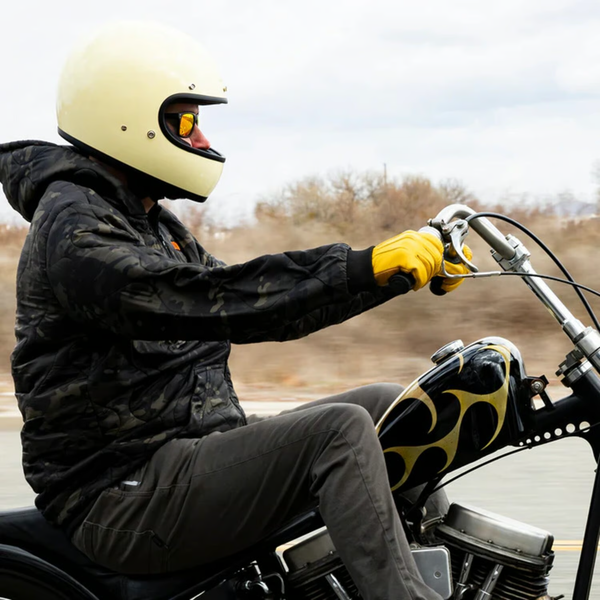 Biltwell Ramblr sunglasses. Grey smoke-Red mirror.