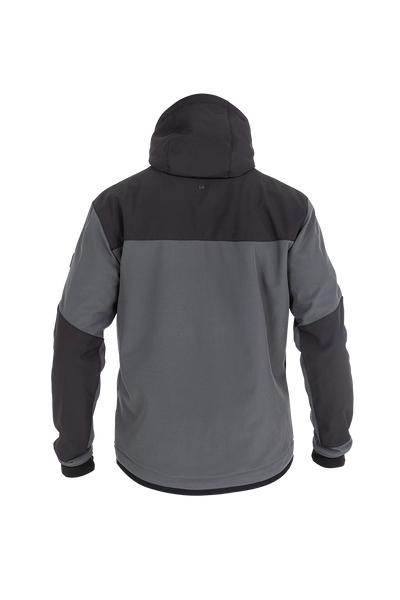 JOHN DOE HETTEJAKKE. XTM Hoodie V3 Softshell Rip Stop Grey/Black.