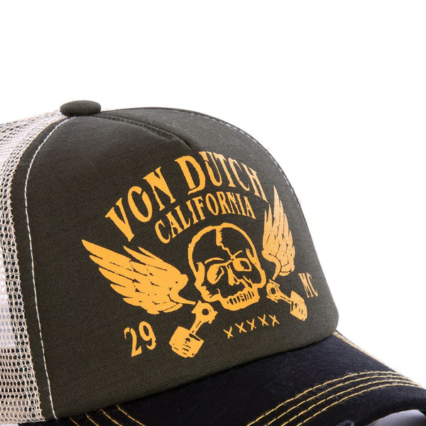 Von Dutch Crew cap black/orange