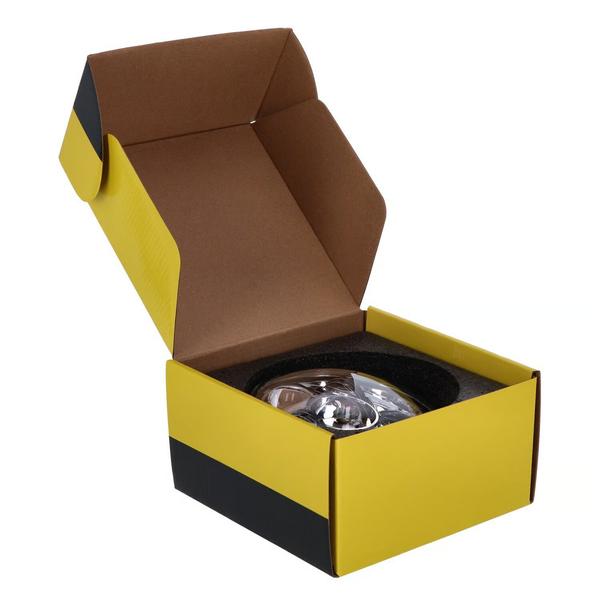 Bright, 5-3/4" LED headlamp unit. Chrome.