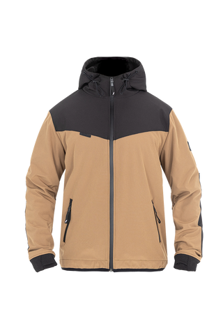 JOHN DOE HETTEJAKKE. XTM Hoodie V3 Softshell Rip Stop Desert/Black.
