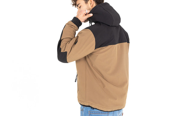 JOHN DOE HETTEJAKKE. XTM Hoodie V3 Softshell Rip Stop Desert/Black.