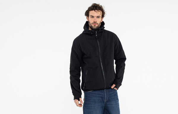 JOHN DOE HETTEJAKKE. XTM Hoodie Rip Stop Black.